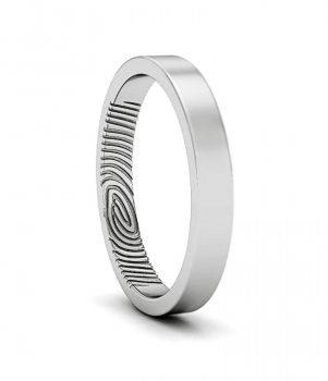 Кольцо с отпечатком пальца (Мод. 102)